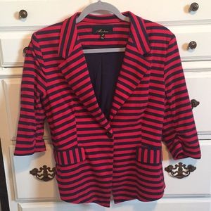 Navy and Red Blazer